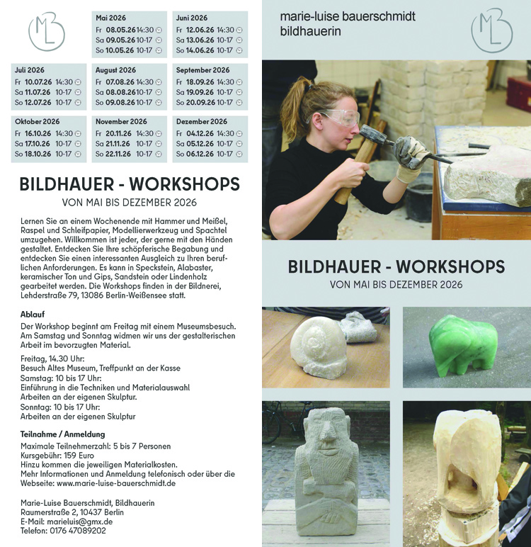 Bildhauerkurse 2026